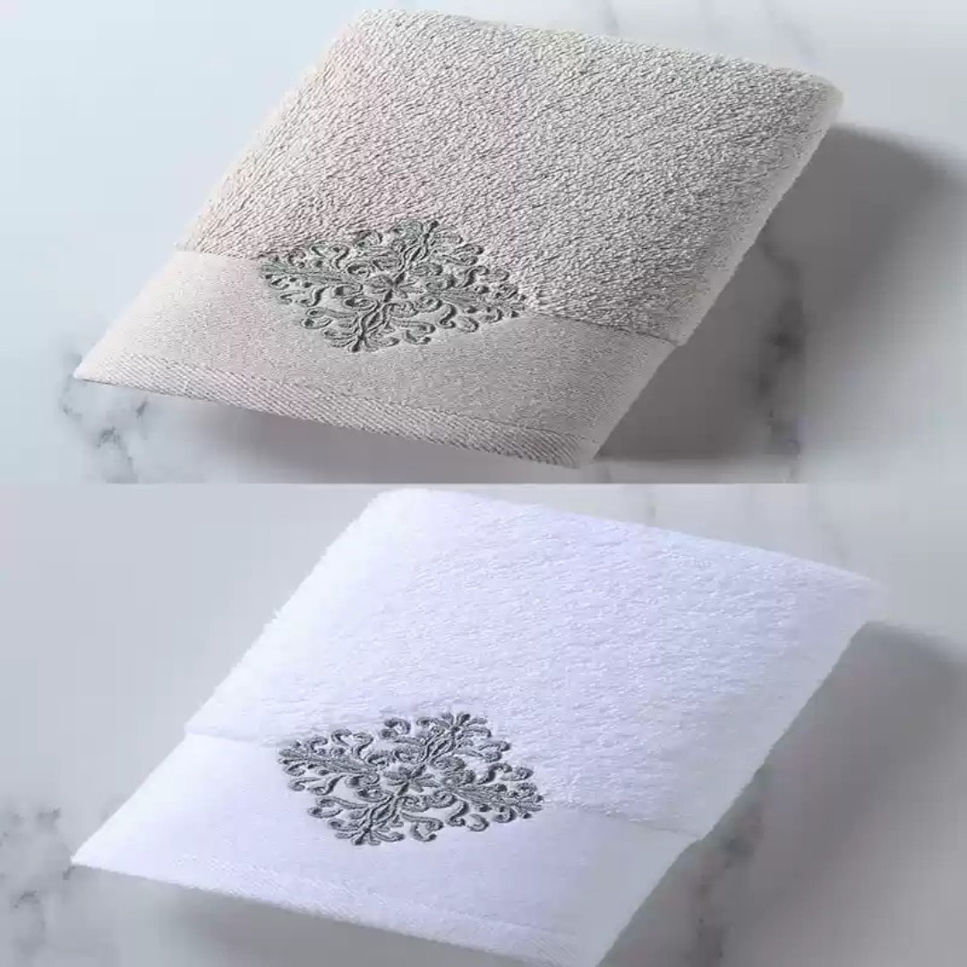 Cross Motif Luxury Bath Towel 