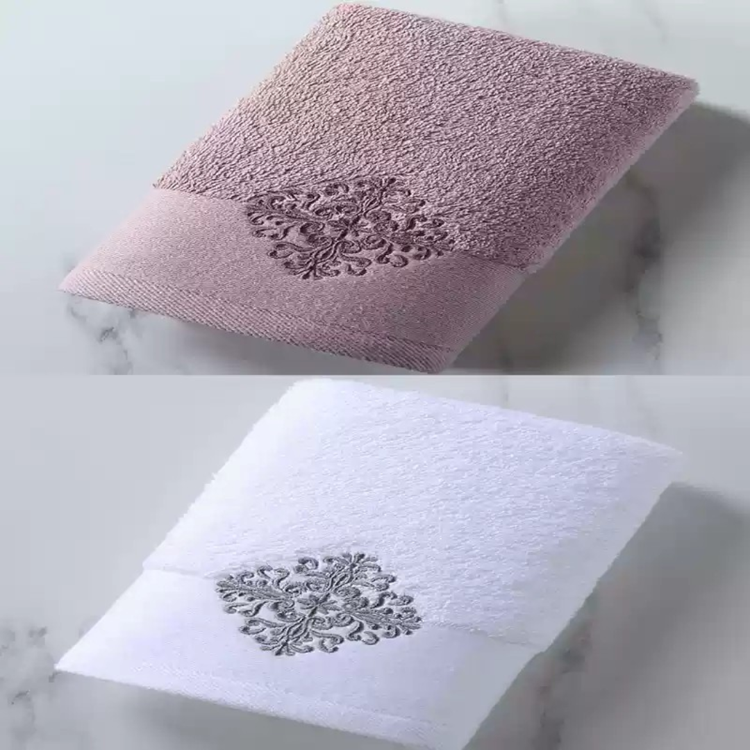 Cross Motif Luxury Bath Towel 