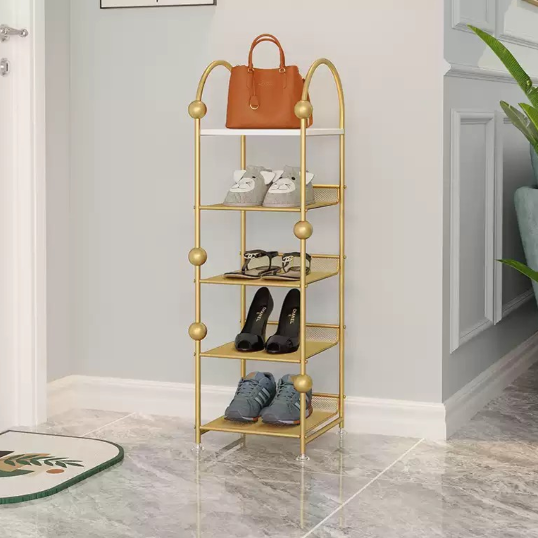 Gold frame Nordic style shoe rack – Deco & Room