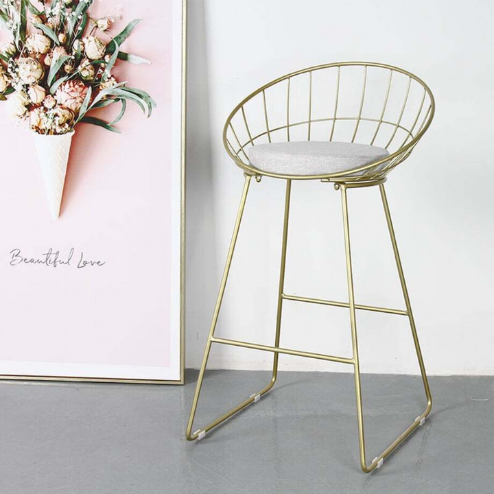 Feminine counter chair