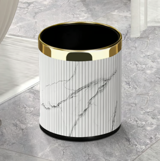 Marble style gold modern dust box 