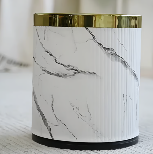 Marble style gold modern dust box 