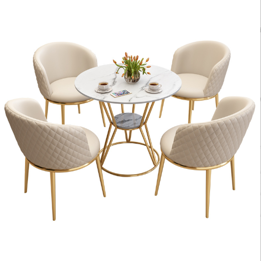 Luxury round table and chairs 