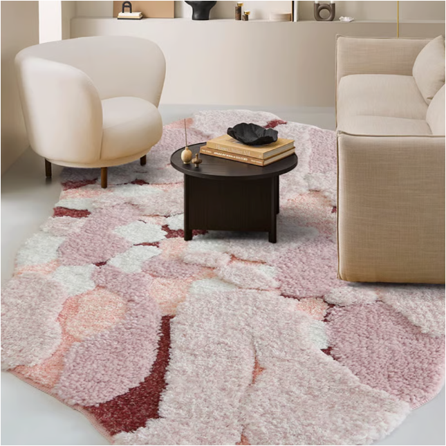 Pink French Style Ellipse Rug – Deco & Room