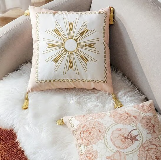 Luxury Floral Sofa Cushion Cover