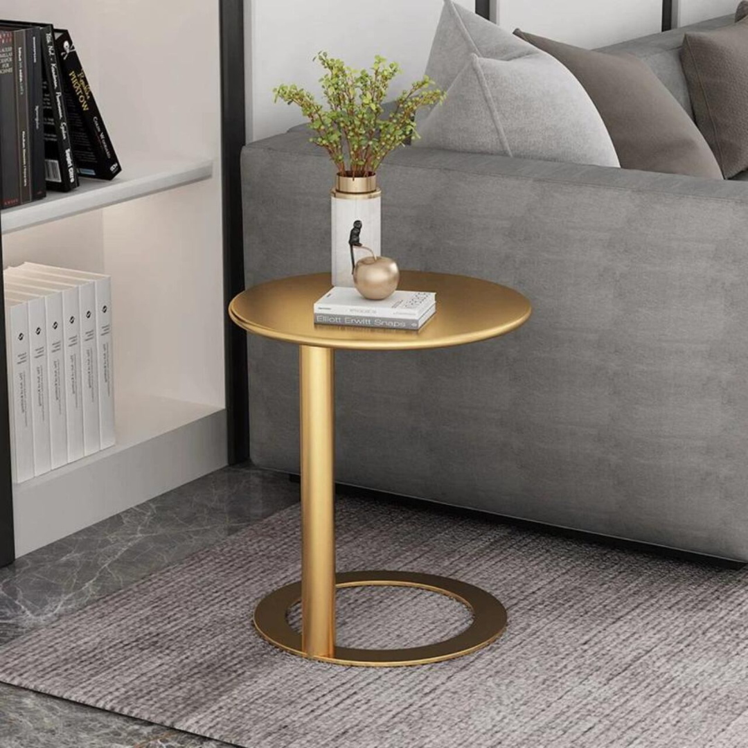 Simple iron side table