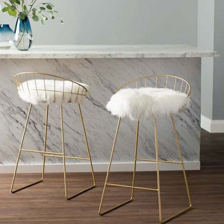 Feminine counter chair