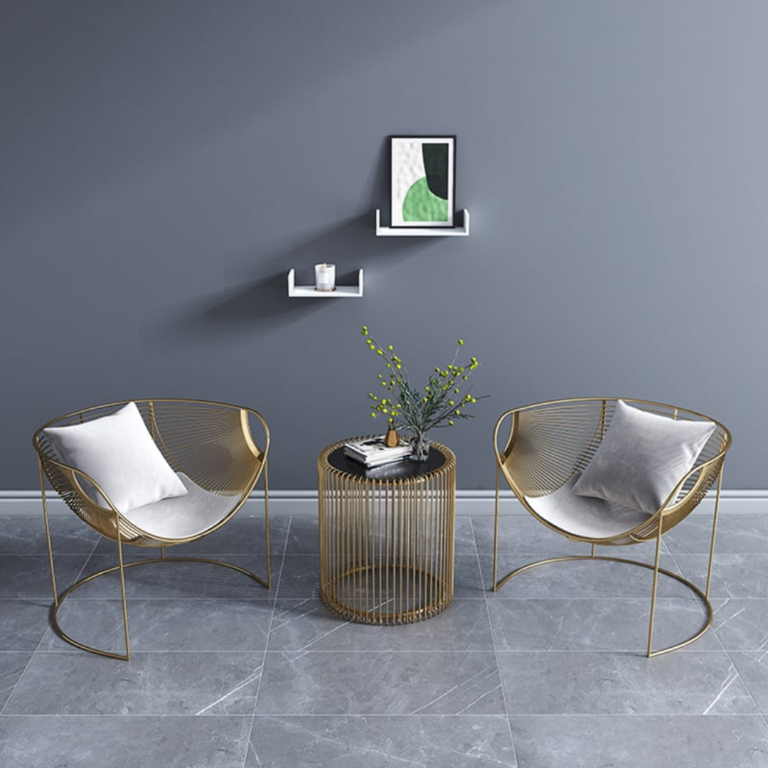 Mesh Gold Chair Relux