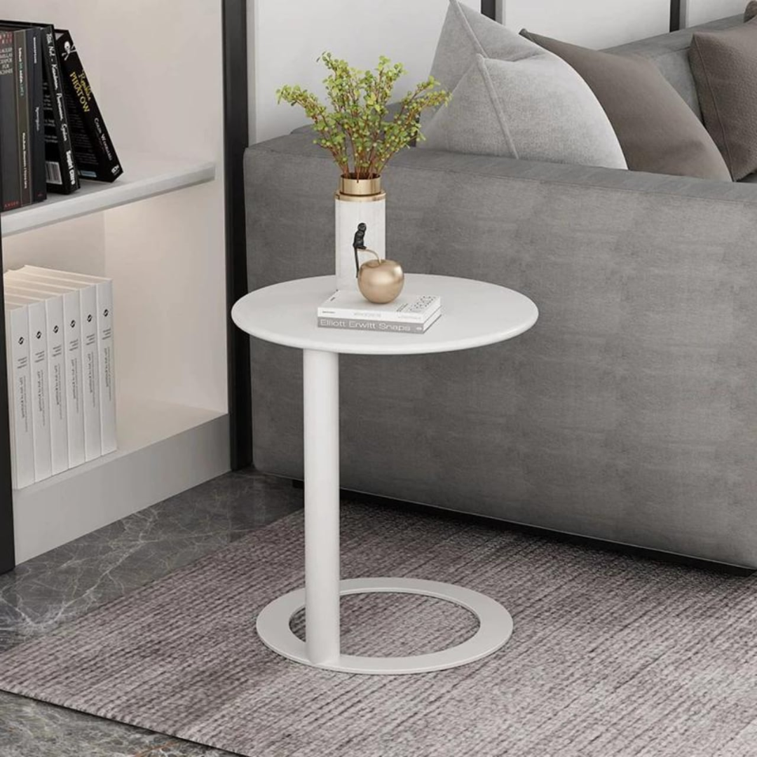 Simple iron side table