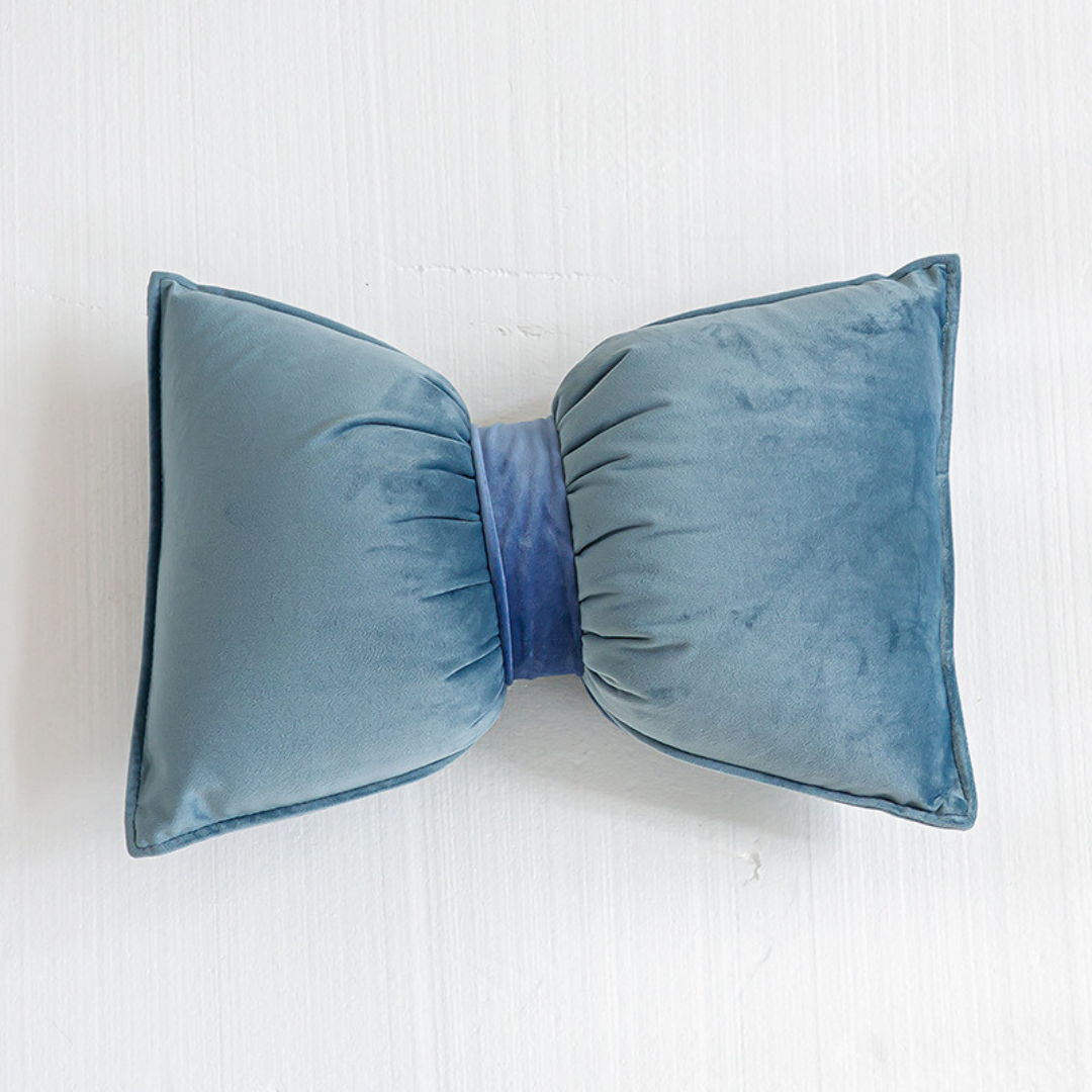 Velvet ribbon cushion AM076