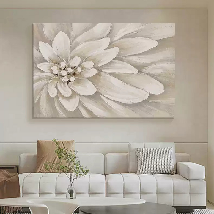 White Flower Wall Art AM102 