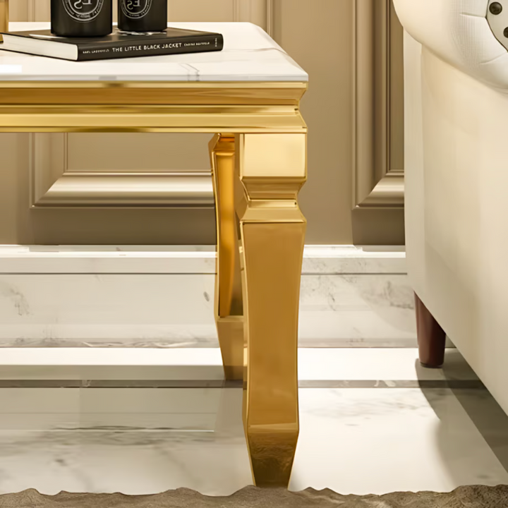 Marble-look corner table AM014 