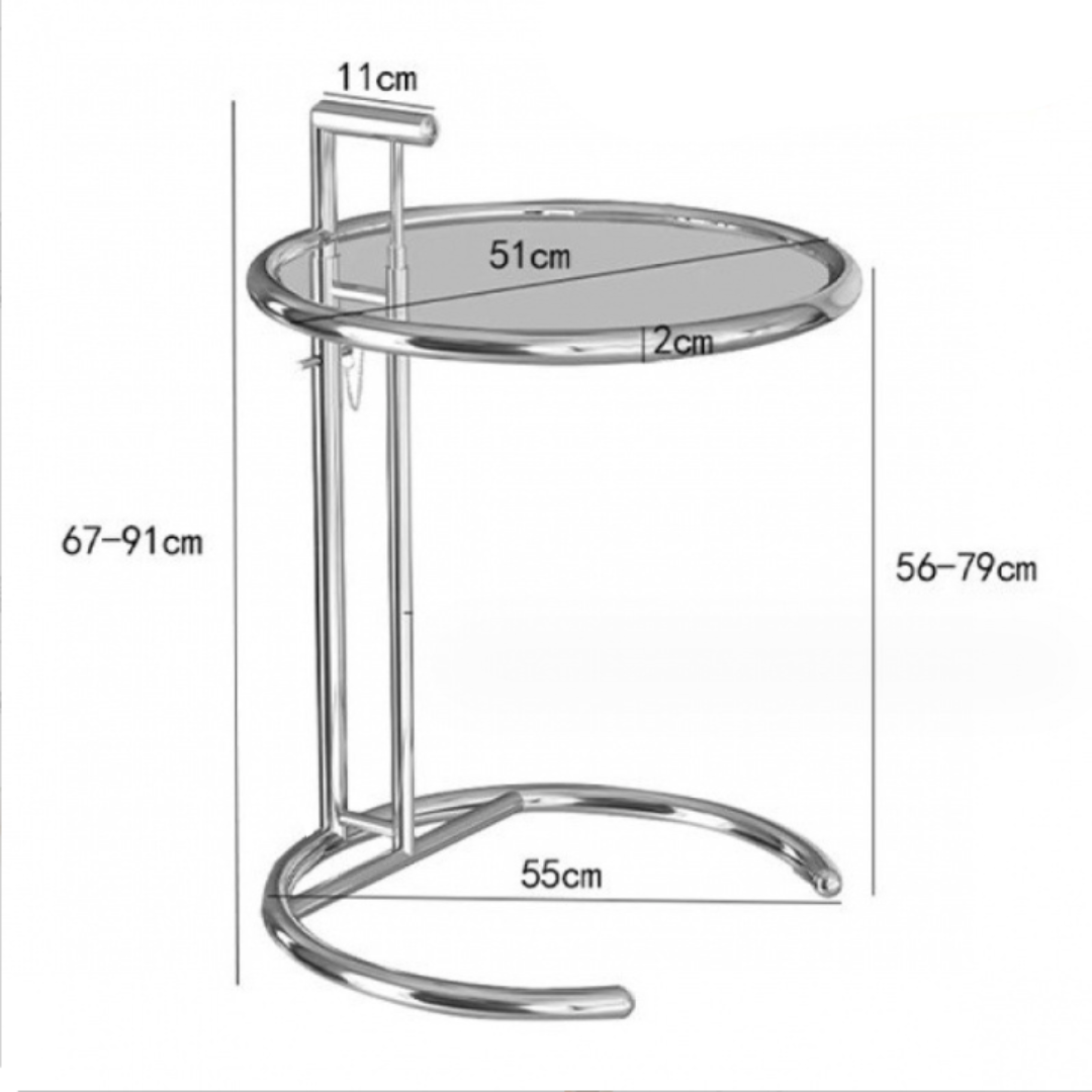 Clear side table AM006 