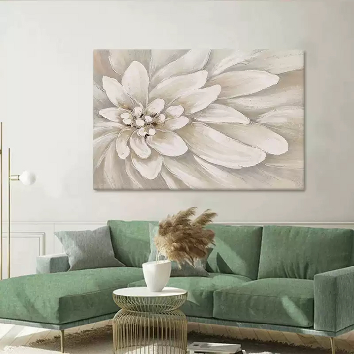 White Flower Wall Art AM102 