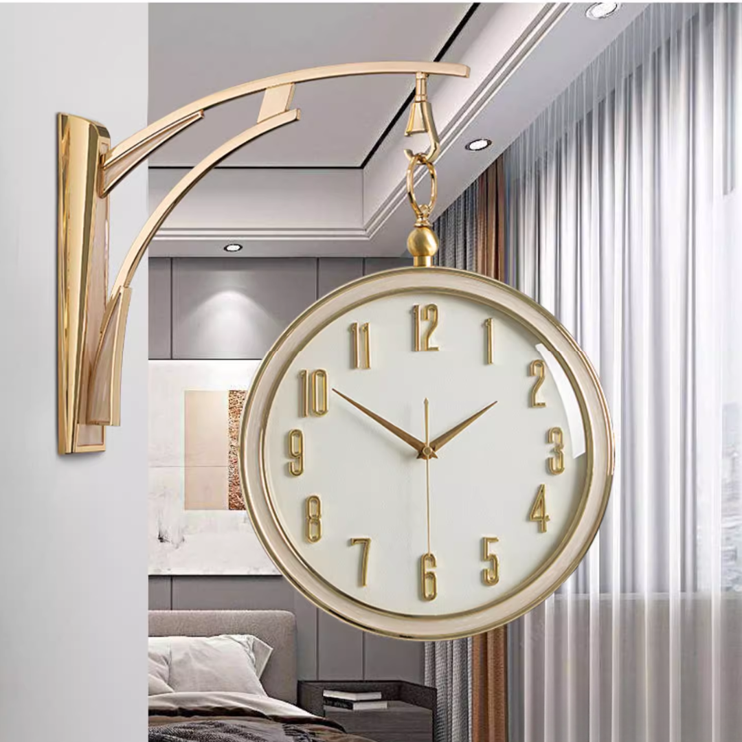 Light Luxury Double-Sided Clock 