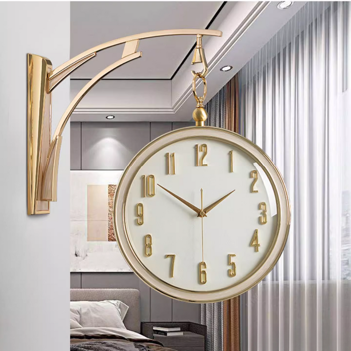 Light Luxury Double-Sided Clock