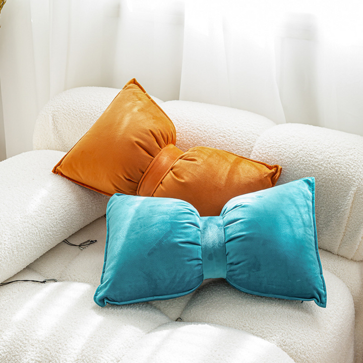 Velvet ribbon cushion AM076