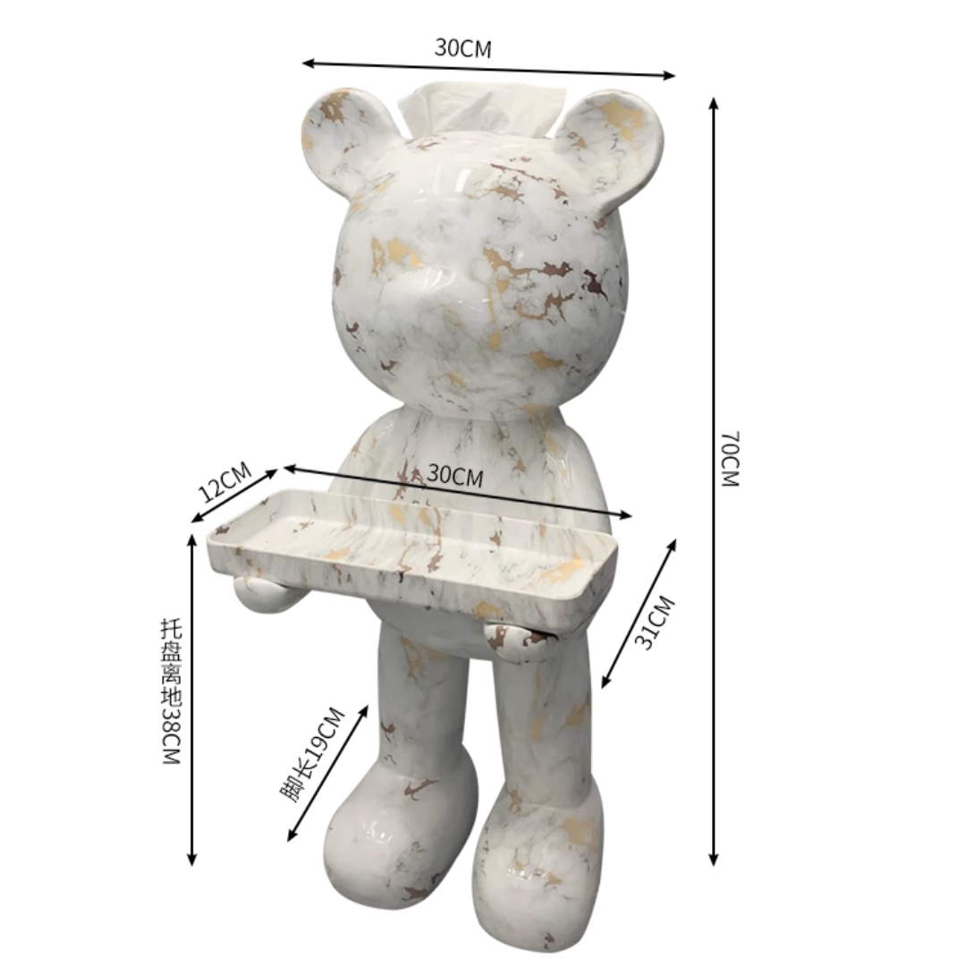 Graceful Storage Bear Figurine