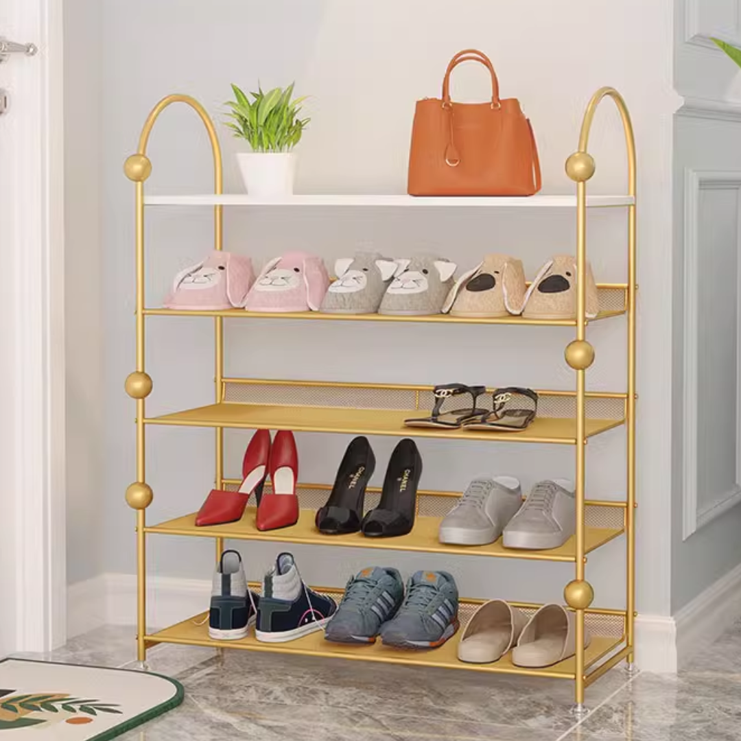 Gold frame Nordic style shoe rack – Deco & Room