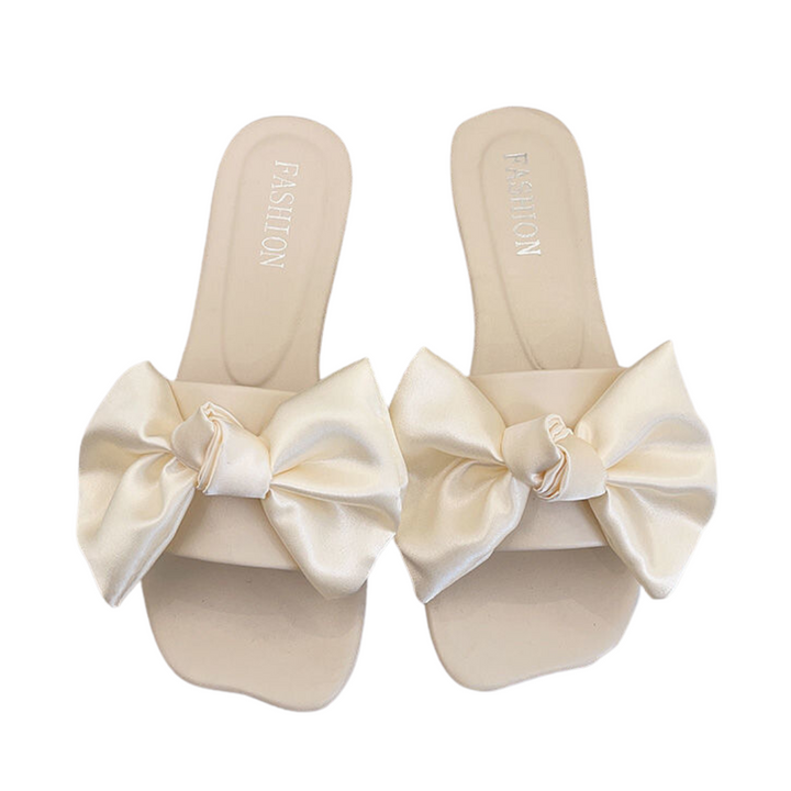 ribbon satin room sandals