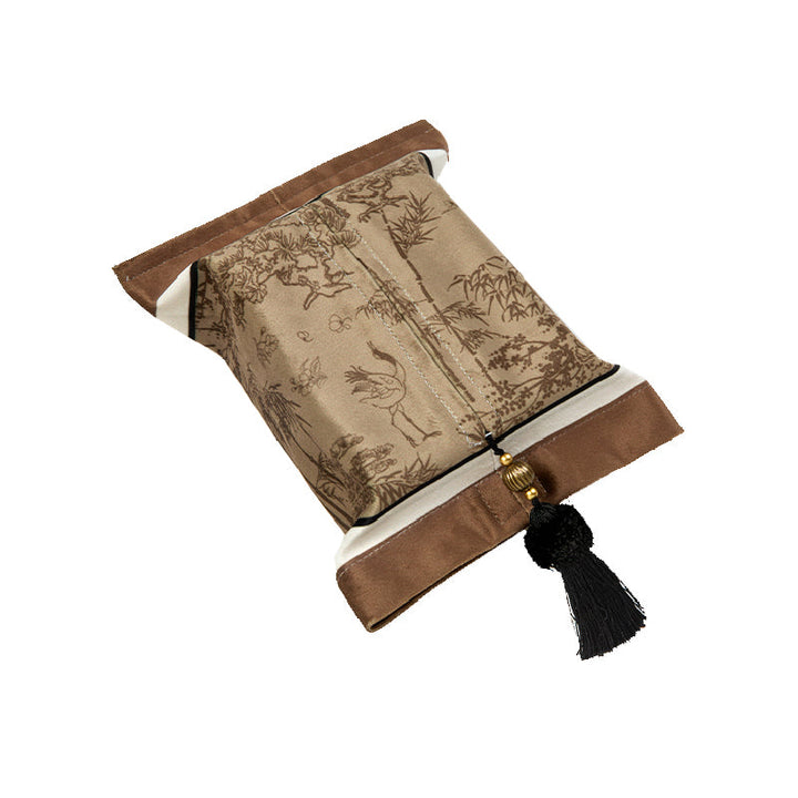 브라운 oriental charm tissue case 