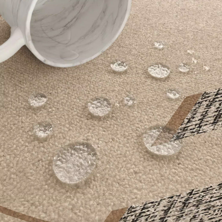 3design natural round carpet