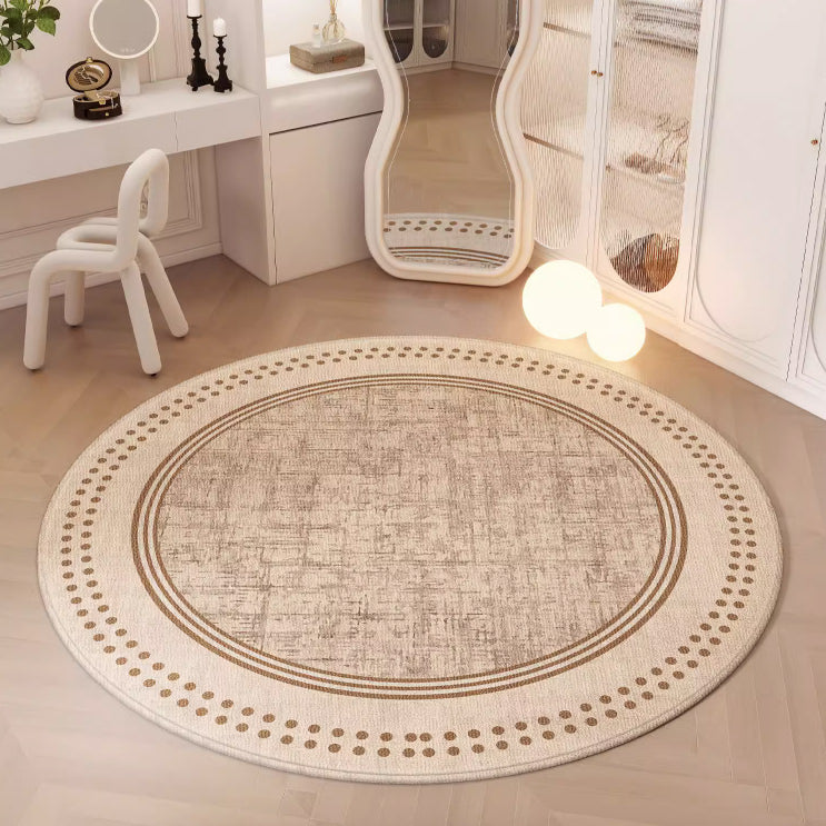 3design natural round carpet 