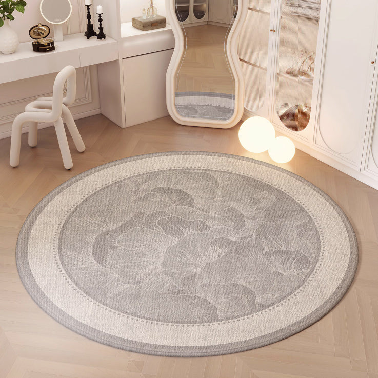 3design natural round carpet