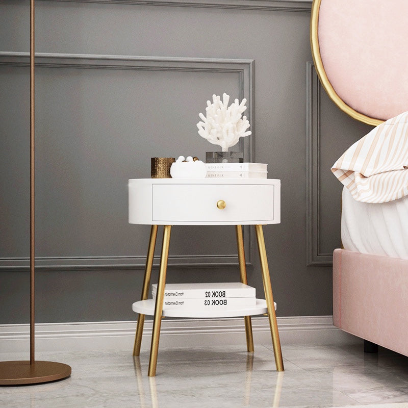 Feminine style simple side table