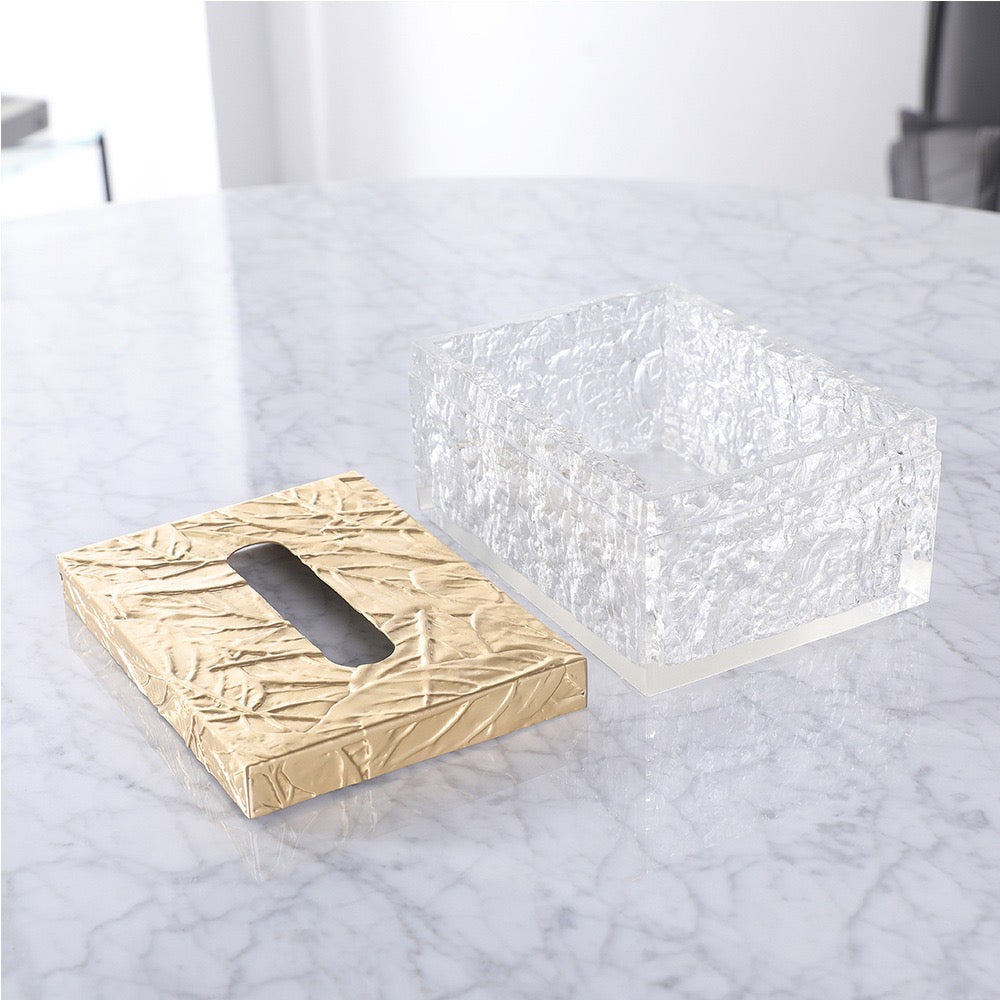 luxury crystal tissue case