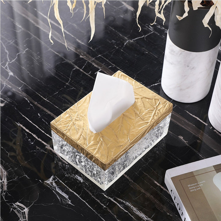 luxury crystal tissue case