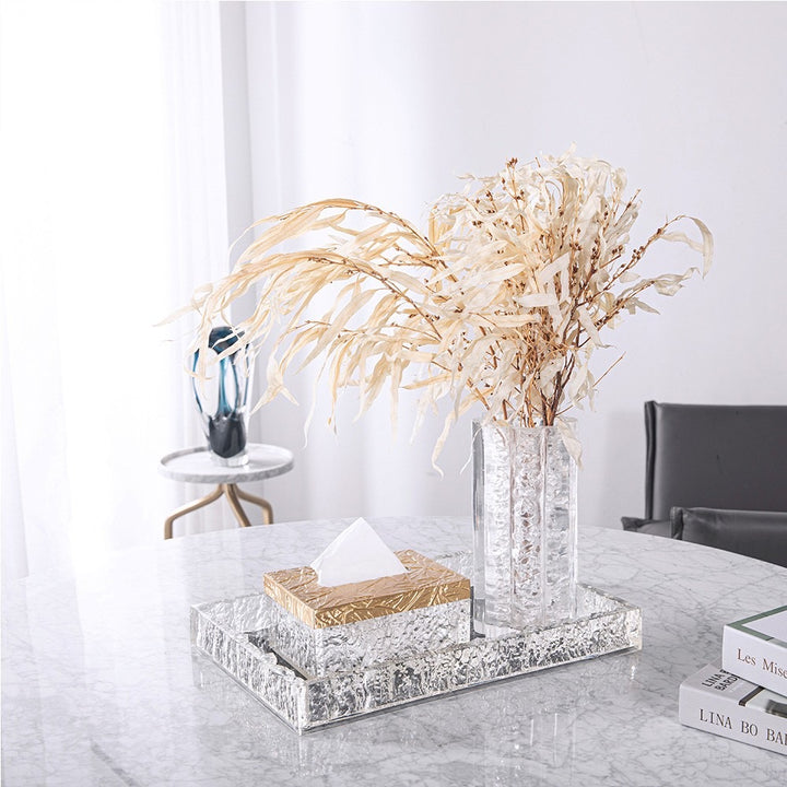 luxury crystal tissue case