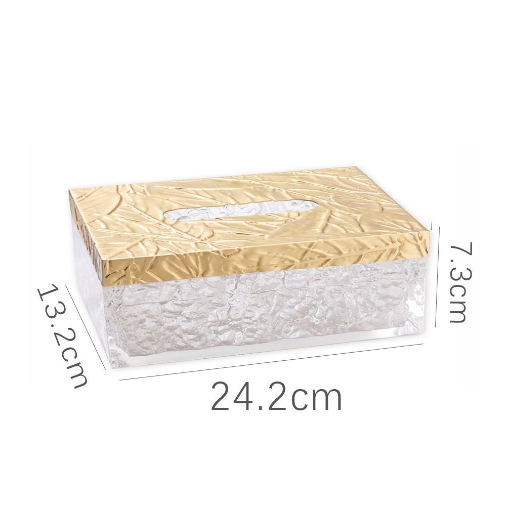 luxury crystal tissue case