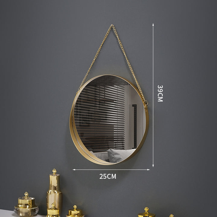 gold frame wall mirror