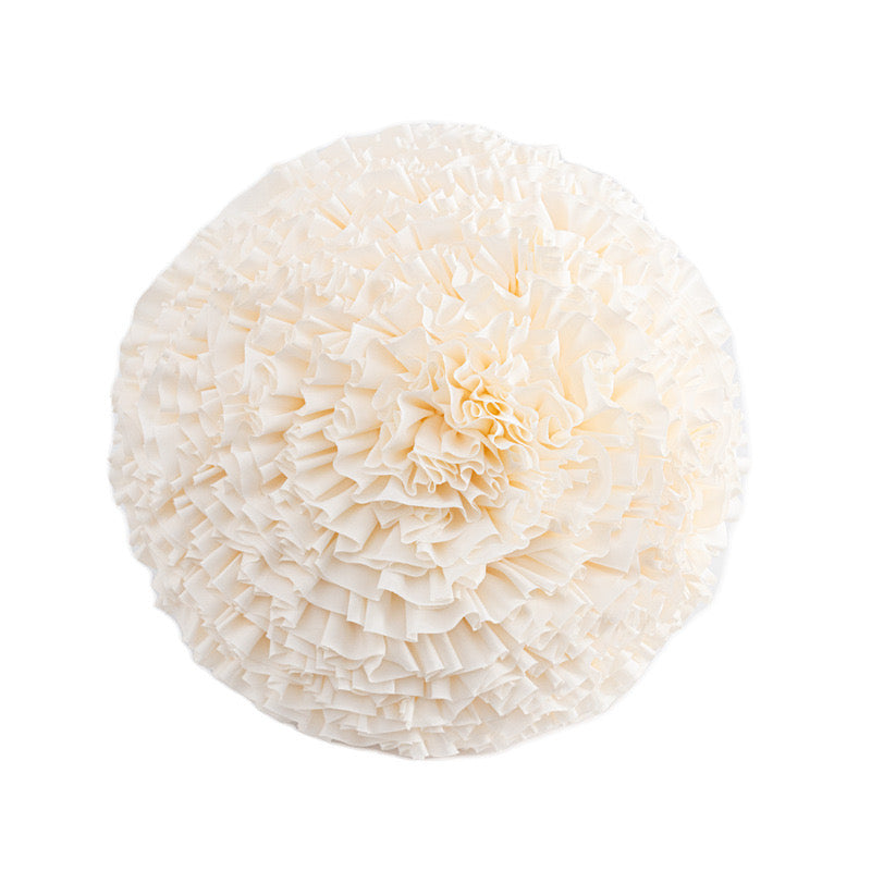 pom pom flower cushion