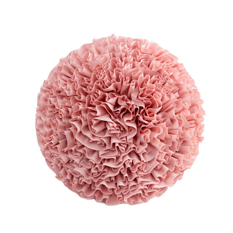 pom pom flower cushion