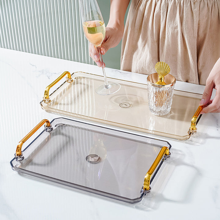 gold handle tray 