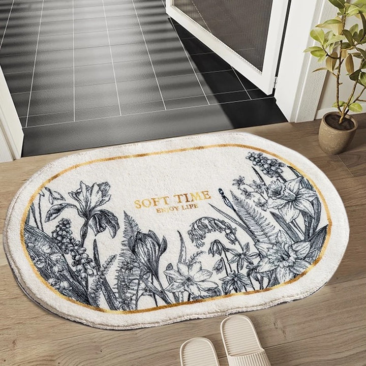 Classic flower design mat