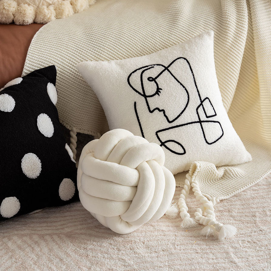 soft knot ball cushion 