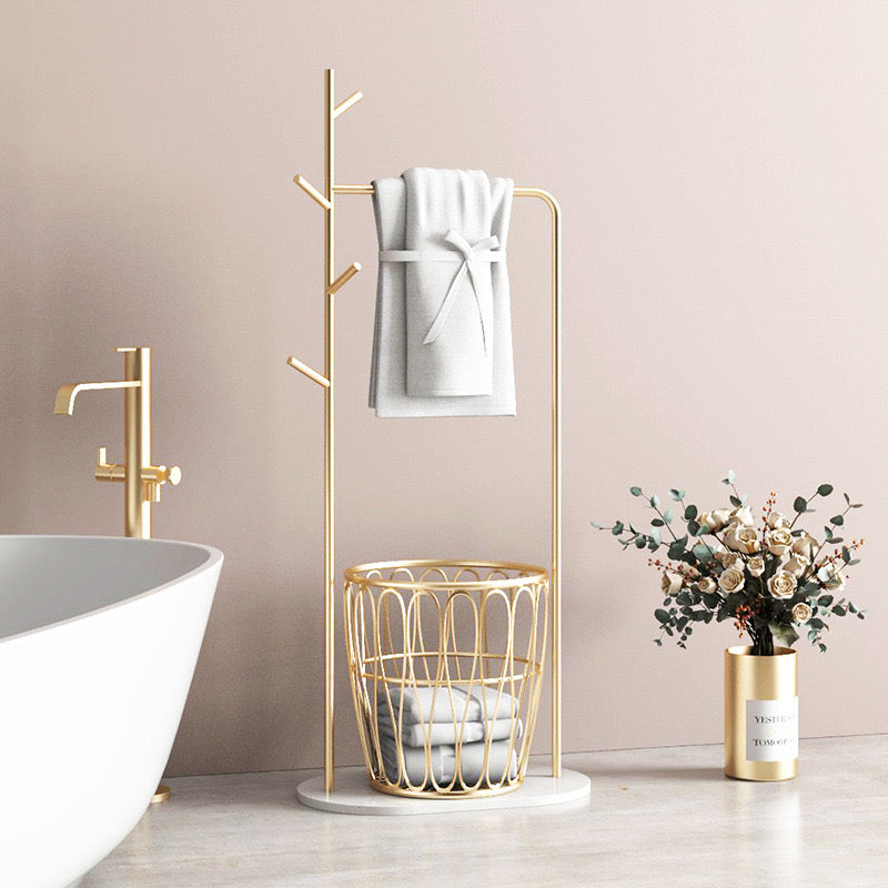 luxury gold basket rack 